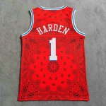 Maillot de Basket #1 Harden 76ers x Trillest Rouge